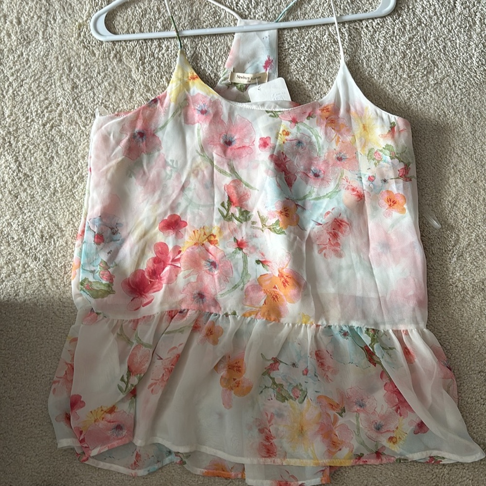 Pink floral sheer Blouse - Picture 5 of 5